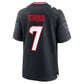 H.Texans #7 C.J. Stroud Navy Team 25th Season Game Football Jersey
