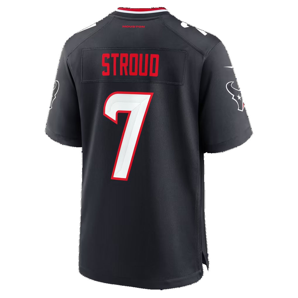 H.Texans #7 C.J. Stroud Navy Team 25th Season Game Football Jersey