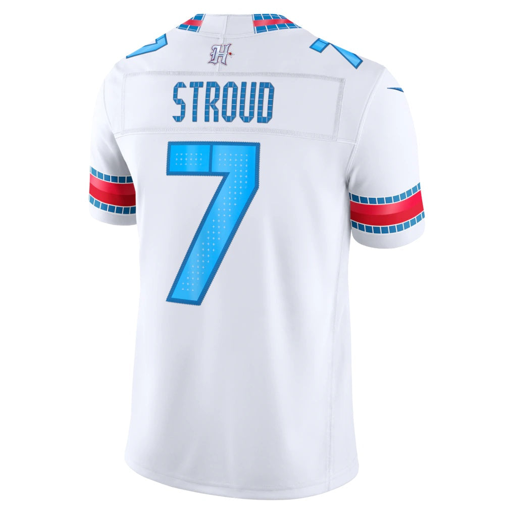 H.Texans #7 C.J. Stroud Nike White 2026 Rivalries Collection Stitched Limited Football Jersey