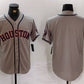 Houston Astros Blank Grey With Patch Cool Base Stitched Baseball Jersey