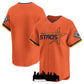 Houston Astros Blank Orange 2025 City Connect Limited Stitched Baseball Jersey