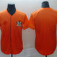 Houston Astros Blank Orange Fade Stitched Baseball Jersey
