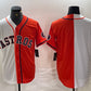 Houston Astros Blank Orange White Split Stitched Baseball Jersey