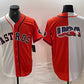 Houston Astros Blank Orange White Split Stitched Baseball Jersey