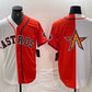 Houston Astros Blank Orange White Split Stitched Baseball Jerseys