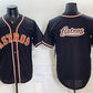 Houston Astros Team Big Logo 2026 Fashion Replica Black Out Stitched Jersey