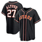 Houston Astros #27 Jose Altuve 2026 Black Out Stitched Baseball Jersey