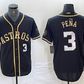 Houston Astros #3 Jeremy Pena Black Gold Player Number Cool Base  Baseball Jersey
