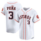 Houston Astros #3 Jeremy Peña Home Limited Player Jersey - White Stitched Baseball Jersey