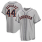 Houston Astros #44 Yordan Álvarez Road Replica Player Jersey - Gray Stitched Baseball Jersey