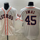 Houston Astros #45 Tatsuya Imai White Cool Base Stitched Baseball Jersey