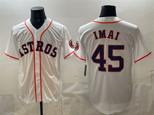Houston Astros #45 Tatsuya Imai White Cool Base Stitched Baseball Jersey