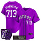 Houston Astros #713 DJ Screw Still Tippin Purple Patch Vapor Limited Stitched Baseball Jersey