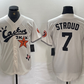 Houston Astros #7 CJ Stroud Cream Cactus Jack Cool Base Baseball Jerseys