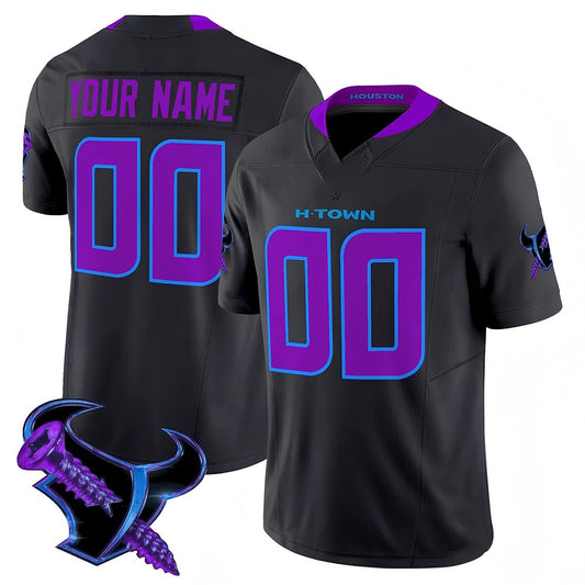 Custom H.Texans 2025 DJ Screw Vapor Limited Jersey