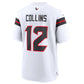 H.Texans #12 Nico Collins Game Jersey - White American Football Jerseys