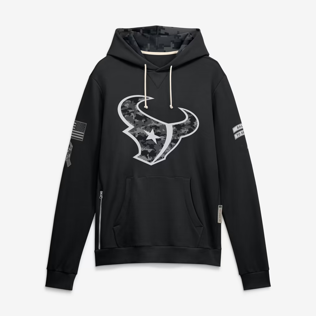 H.Texans 2026 Salute To Service Club Pullover Hoodie Cheap sale Birthday and Christmas gifts Stitched American Football Jersey