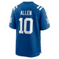 IN.Colts #10 Keenan Allen Royal Team Game Football Jersey