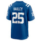 IN.Colts #25 A.J. Haulcy Royal Team Game Football Jersey