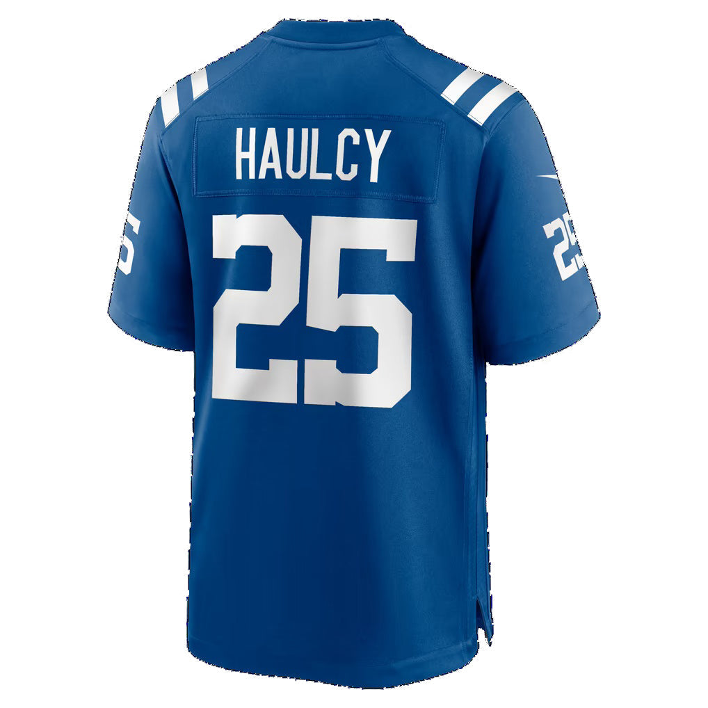 IN.Colts #25 A.J. Haulcy Royal Team Game Football Jersey