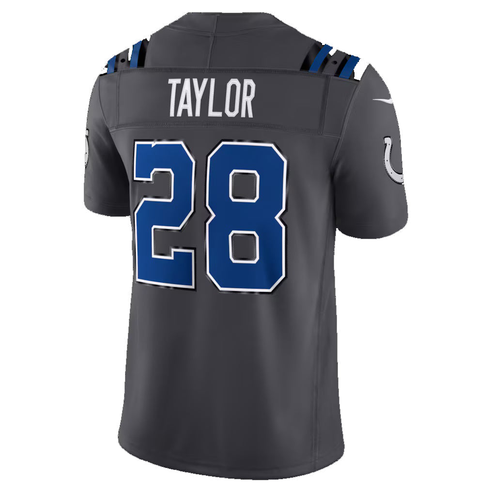 IN.Colts #28 Jonathan Taylor Anthracite 2026 Rivalries Collection Stitched Limited Football Jersey