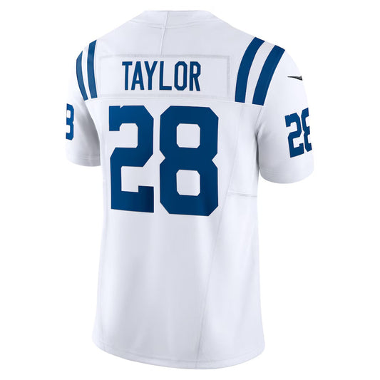 IN.Colts #28 Jonathan Taylor Vapor F.U.S.E. Limited Jersey - White Stitched American Football Jerseys