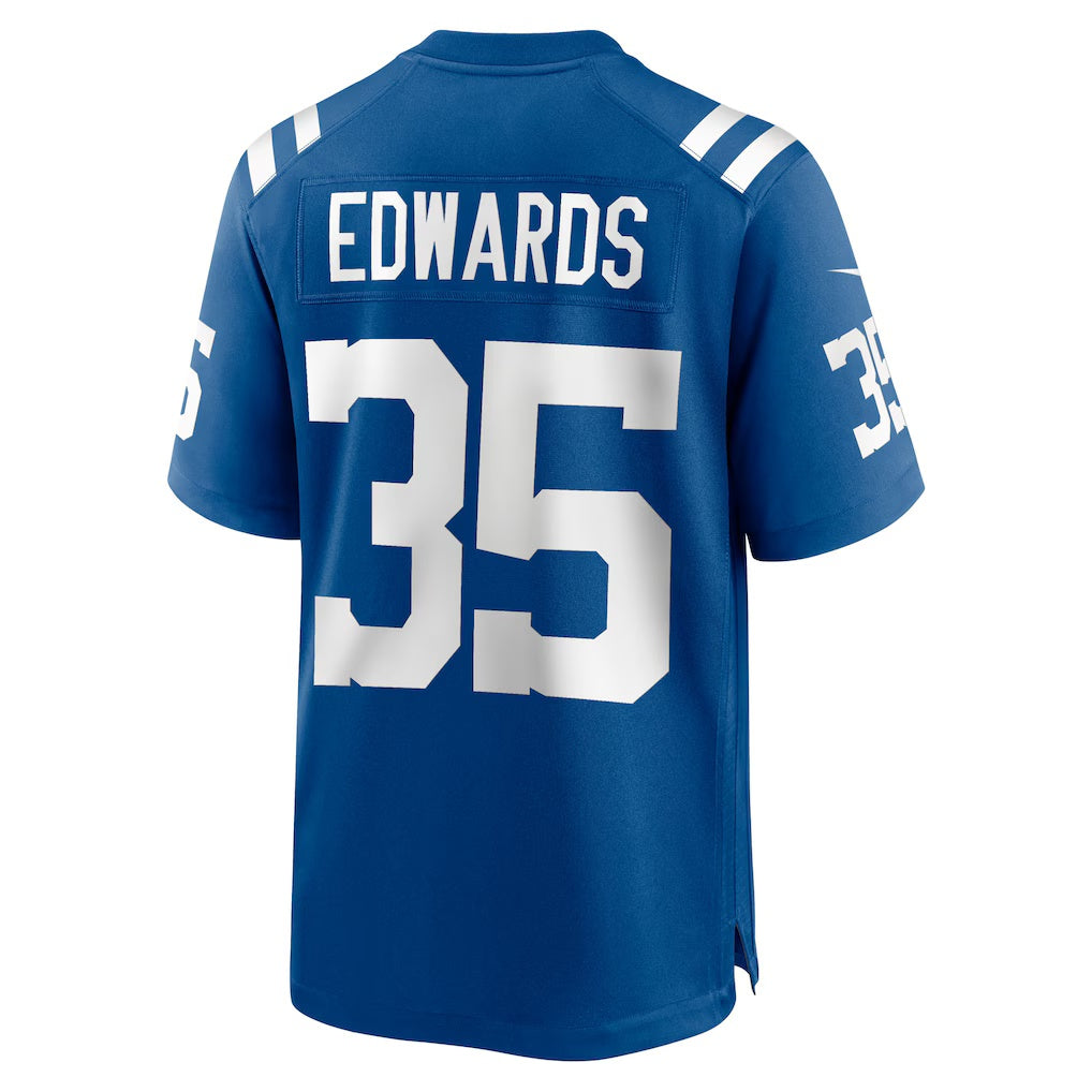 IN.Colts #35 Johnathan Edwards Royal Team Game Stitched American Football Jerseys