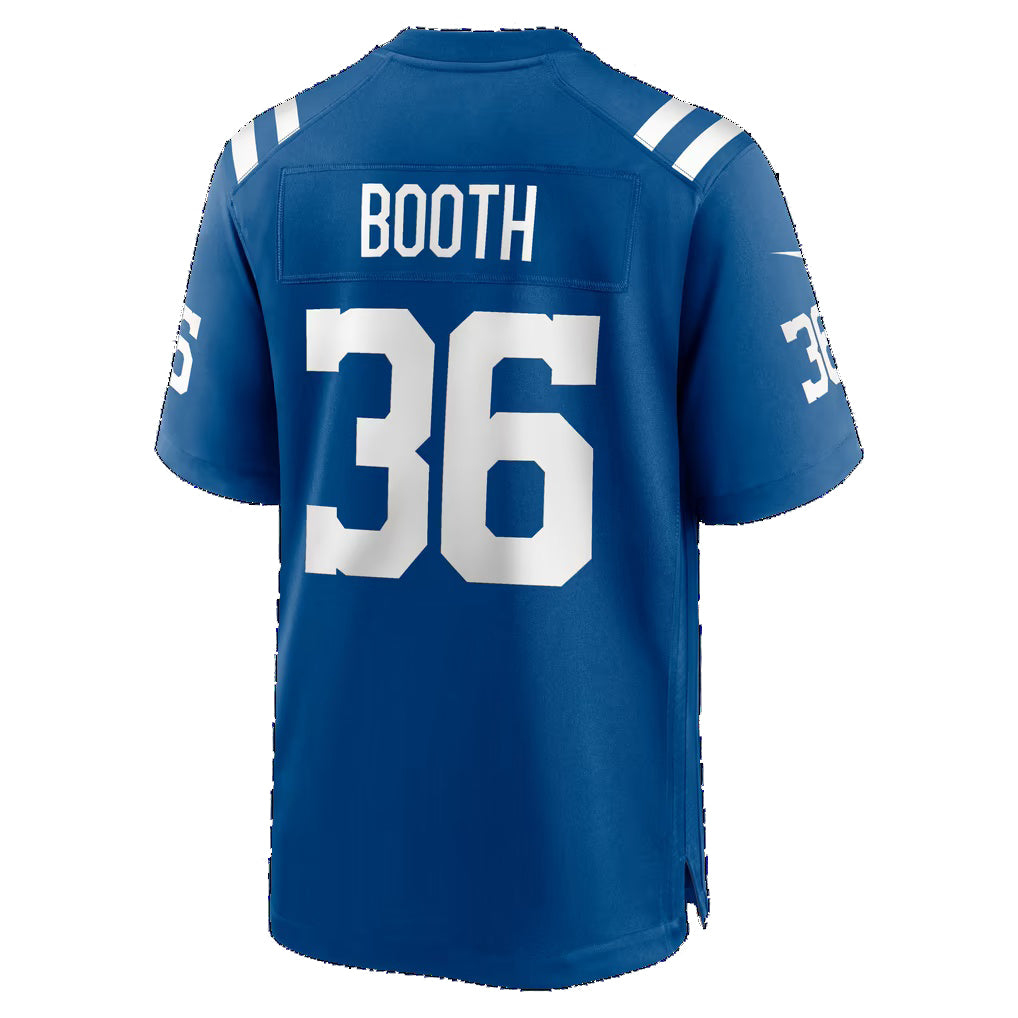 IN.Colts #36 Davon Booth Royal Team Game Football Jersey
