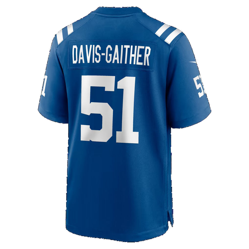 IN.Colts #51 Akeem Davis-Gaither Royal Team Game Football Jersey