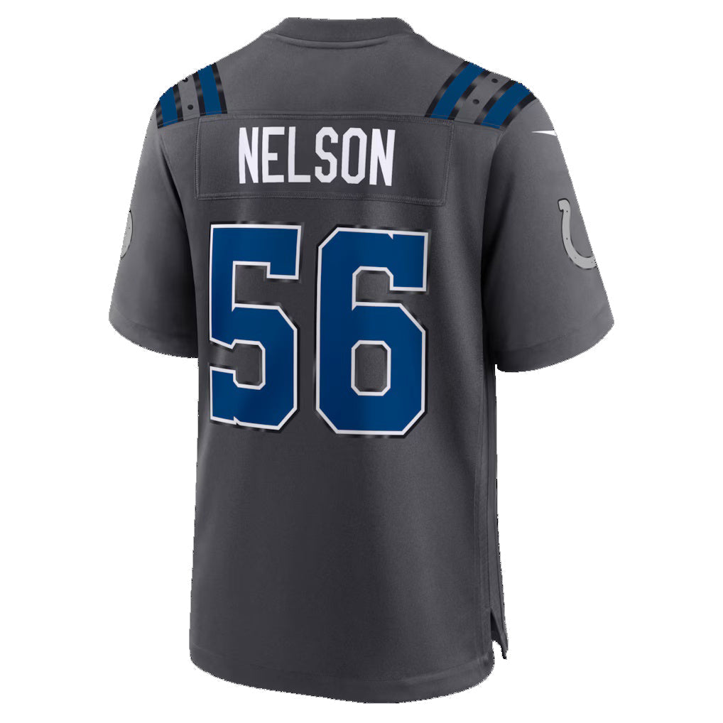 IN.Colts #56 Quenton Nelson Anthracite 2026 Rivalries Collection Game Football Jersey