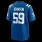 IN.Colts #59 Buddy Johnson Royal Team Game Stitched American Football Jerseys