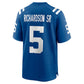 IN.Colts #5 Anthony Richardson Sr. Royal Team Game American Football Jerseys