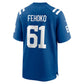 IN.Colts #61 Viliami Fehoko Royal Team Game Stitched American Football Jerseys