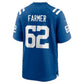 IN.Colts #62 Jalen Farmer Royal Team Game Football Jersey