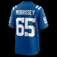 IN.Colts #65 Jimmy Morrissey Royal Team Game Stitched American Football Jerseys