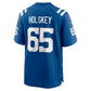 IN.Colts #65 Reid Holskey Royal Team Game Football Jersey