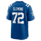 IN.Colts #72 Micheal Clemons Royal Team Game Football Jersey