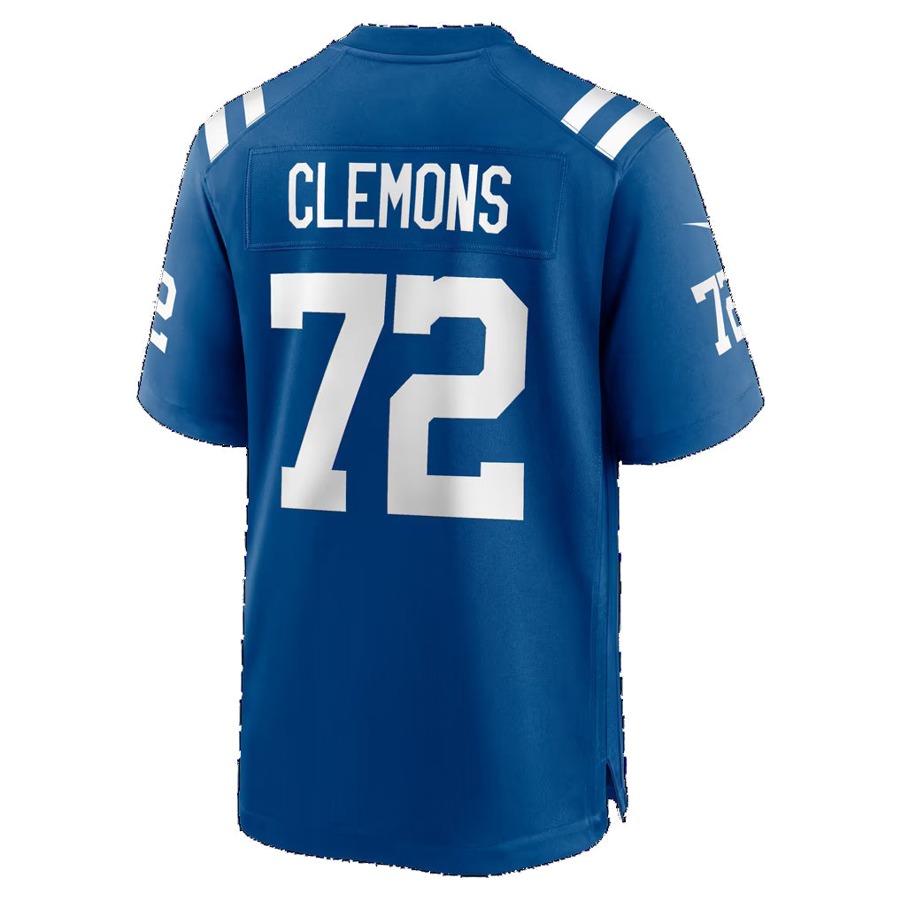 IN.Colts #72 Micheal Clemons Royal Team Game Football Jersey