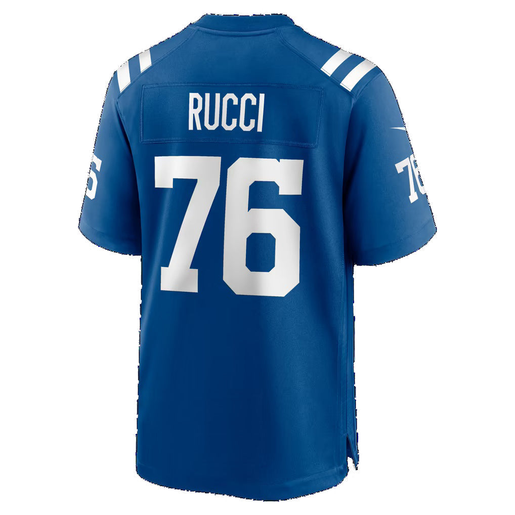 IN.Colts #76 Nolan Rucci Royal Team Game Football Jersey
