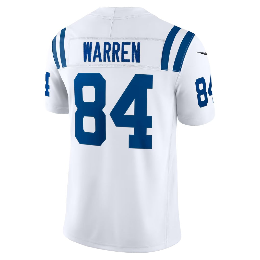IN.Colts #84 Tyler Warren White Vapor F.U.S.E. Stitched Limited Football Jersey