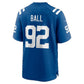 IN.Colts #92 Cameron Ball Royal Team Game Football Jersey