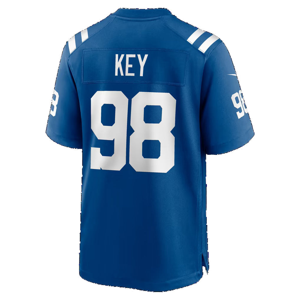 IN.Colts #98 Arden Key Royal Team Game Football Jersey