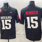 IN.Hoosiers #15 Fernando Mendoza Black F.U.S.E. 2025 National Champions Patch Stitched Football American College Jerseys