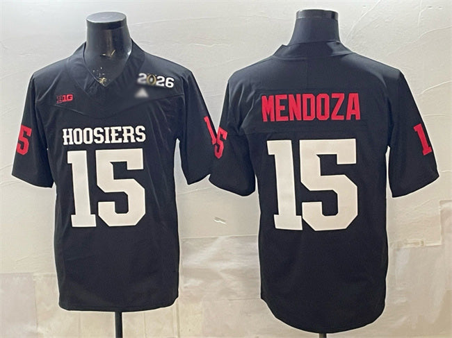 IN.Hoosiers #15 Fernando Mendoza Black F.U.S.E. 2026 Patch Stitched Basketball American College Jerseys