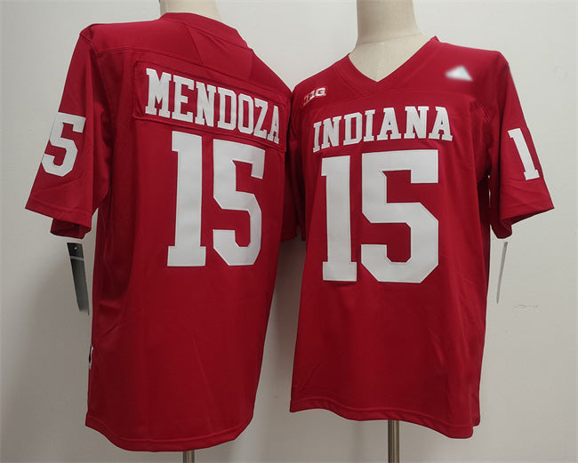 IN.Hoosiers #15 Fernando Mendoza Red 2026 Stitched Basketball American College Jerseys