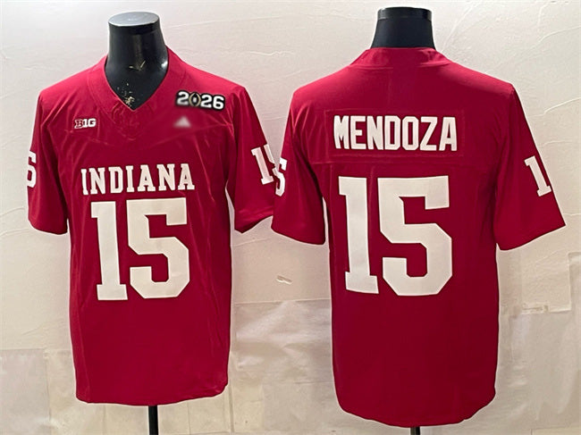 IN.Hoosiers #15 Fernando Mendoza Red F.U.S.E. 2026 Patch Stitched Basketball American College Jerseys