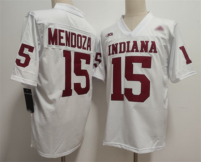 IN.Hoosiers #15 Fernando Mendoza White Stitched Basketball American College Jerseys