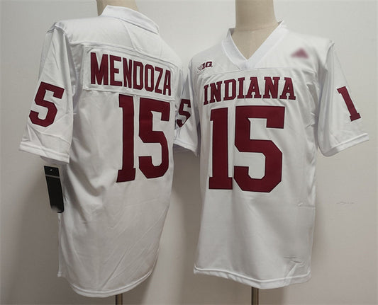 IN.Hoosiers #15 Fernando Mendoza White Stitched Basketball American College Jerseys