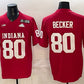 IN.Hoosiers #80 Charlie Becker Red F.U.S.E. 2026 Patch Stitched Football College Jerseys