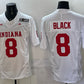 IN.Hoosiers #8 Kaelon Black White F.U.S.E. 2026 Patch Stitched Football American College Jerseys